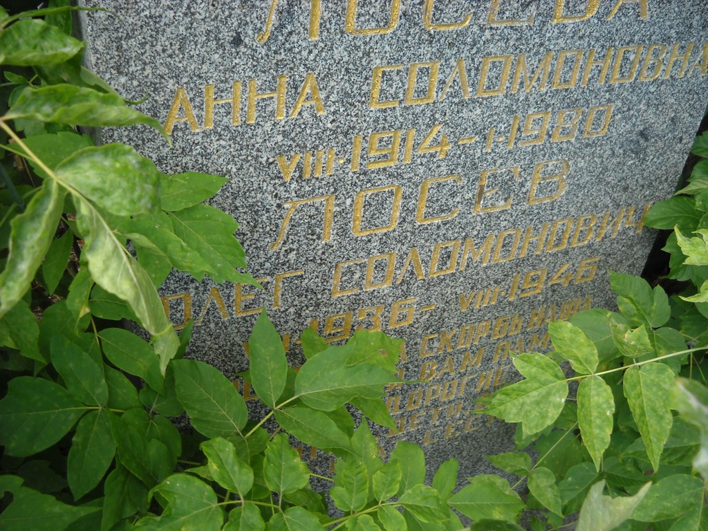 Лосев Олег Соломонович, Саратов, Еврейское кладбище